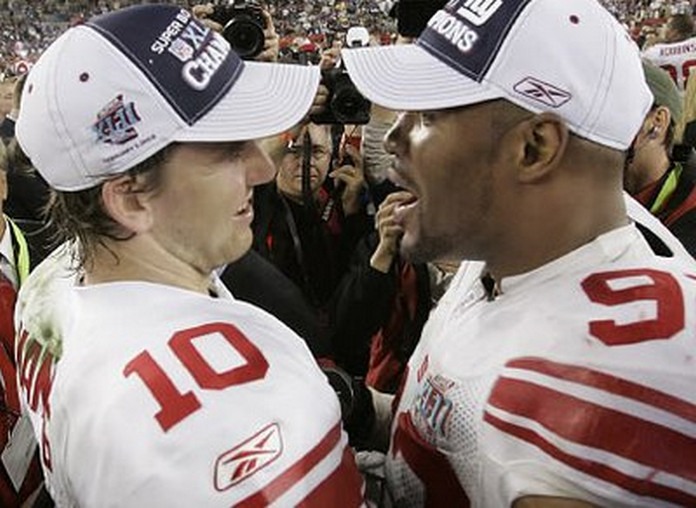 Eli Manning y Michael Strahan