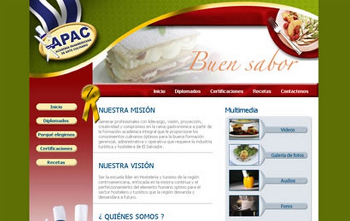 Website de la academia