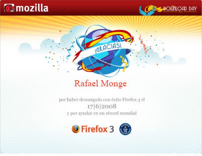 Certificado de Firefox 3