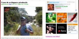 Ayer en la portada de Cherada.com