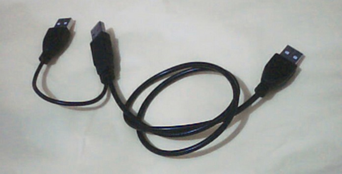 Cable USB en Y