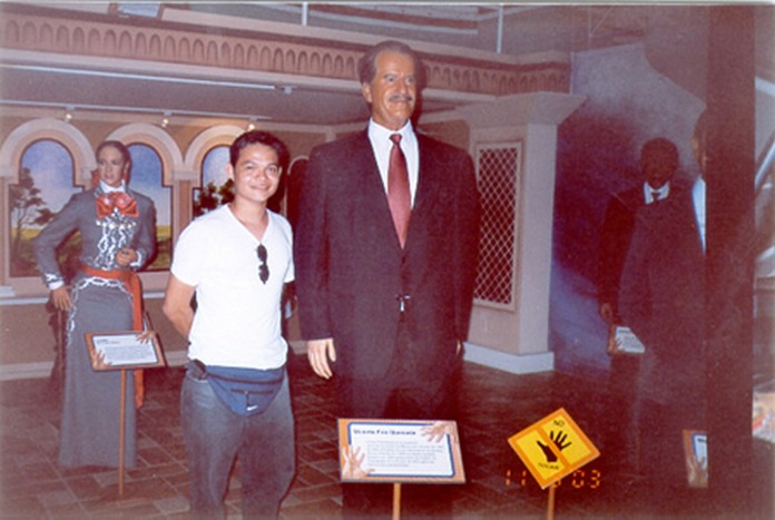 Estatua de cera del ex presidente mexicano Vicente Fox