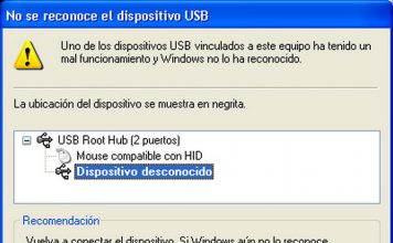No se reconoce el dispositivo USB Wireless