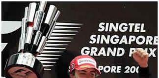 Fernando Alonso le dice presente al 2008 en Singapur