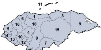 Honduras: Mapa Administrativo