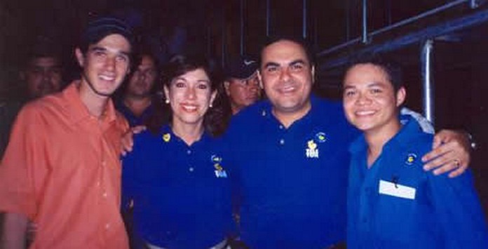 El Chele Matraca, Ana Vilma de Escobar, Tony Saca y Rafael Monge