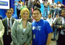 Una foto con la primera dama de El Salvador y México