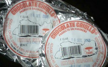 Chocolate Criollo hecho en El Salvador
