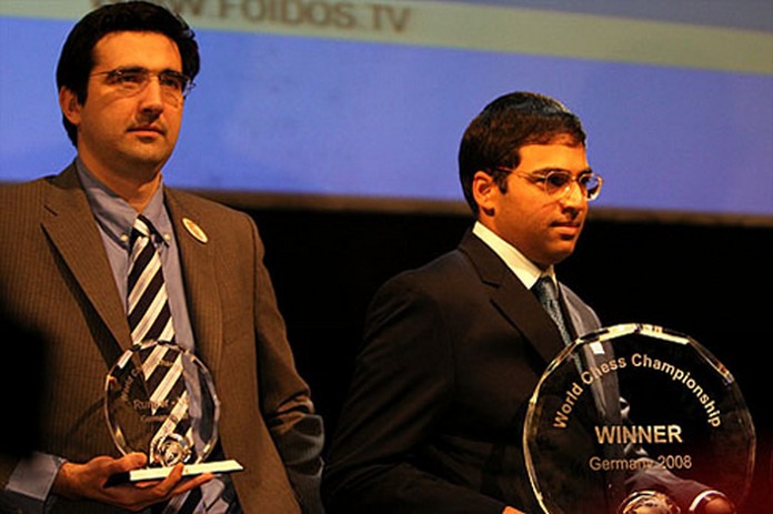 Premiación en Bonn del Campeonato Mundial de Ajedrez 2008