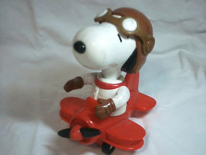 Snoopy como el Barón Rojo