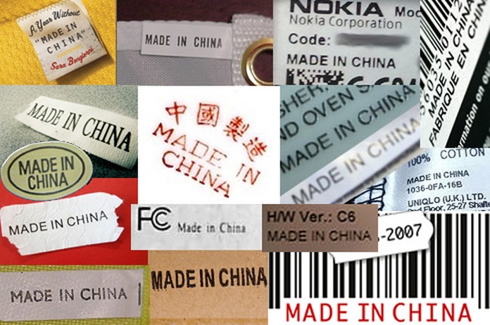 Made in China labels
