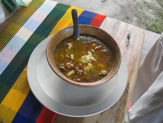 Sopa de Chorizo bien caliente