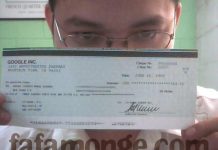 Cheque de Google AdSense