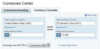 Convertir Moneda: Tipo de Cambio