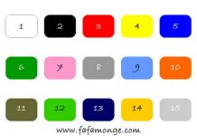 Los colores en alemán