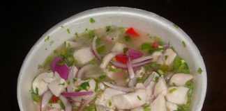 Ceviche de Pescado del Restaurante Barrakuda