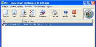 Sistema DET – Ministerio de Hacienda