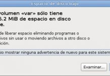 Poco espacio en /var