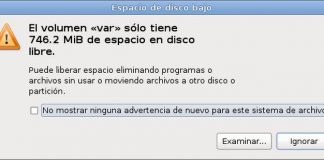Poco espacio en /var