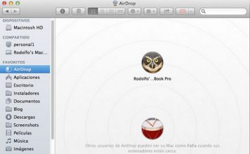 Utilizando AirDrop en Mac OS X Mountain Lion