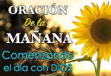 Oración de la mañana al salir de casa