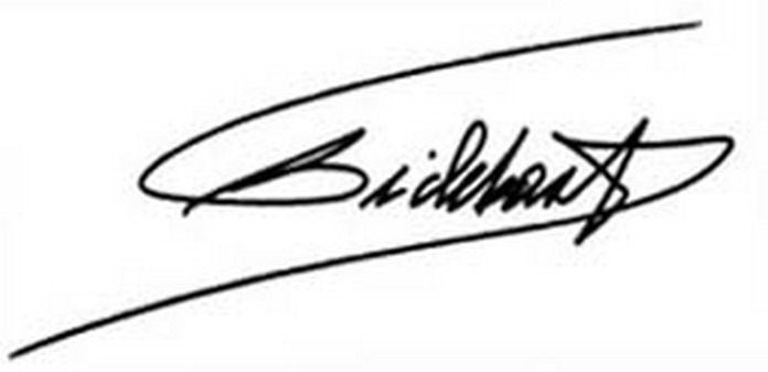 Firma de Fidel Castro